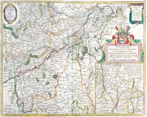 Carte du Comté de Ravensberg (Allemagne)