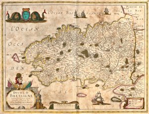 Carte du Duché de Bretagne (France) - Frederick de Wit