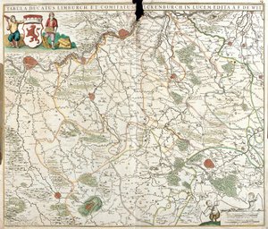 Carte du Duché de Limbourg (Belgique) - Frederick de Wit
