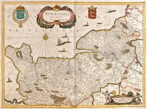 Carte du Duché de Normandie - Frederick de Wit
