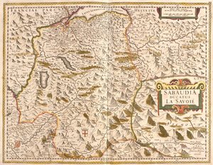 Carte du Duché de Savoie, France - Frederick de Wit