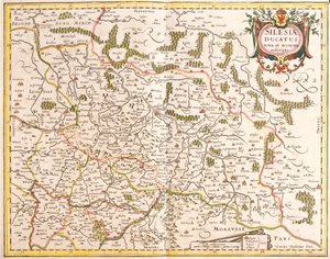 Carte du Duché de Silésie, Allemagne et République tchèque - Frederick de Wit