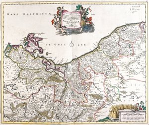 Carte du Duché de Poméranie (Pologne) (gravure) - Frederick de Wit