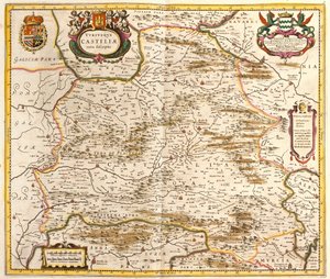 Carte du Royaume de Castille (Espagne) - Frederick de Wit