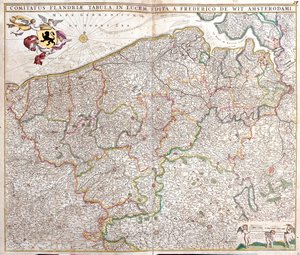 Zélande, Nord-Pas-de-Calais, Région flamande, Wallonie, Bruxelles, Pays-Bas, France, Belgique - Frederick de Wit