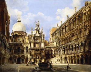 La Cour du Palais des Doges, Venise, 1841