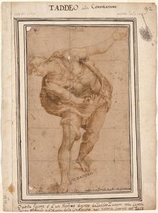 Un Hébreu, de Christ montré au peuple recto, Design pour une décoration murale...verso