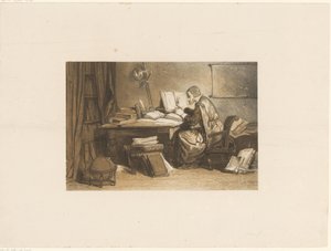 Savant dans son bureau - Frederik Hendrik Weissenbruch