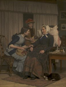 Visite à un malade chez le vieux serviteur