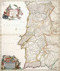 Carte montrant le Portugal
