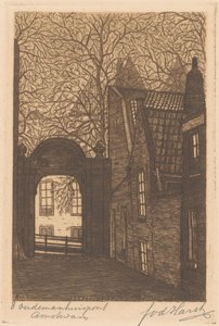 Oudemanhuispoort à Amsterdam - Frederik van der Harst (signed by artist)