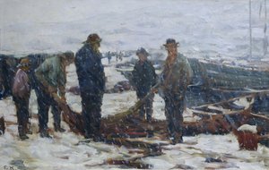 Pêcheurs, c.1900 - Fredrik Kolstoe