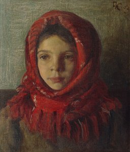 Fille avec foulard