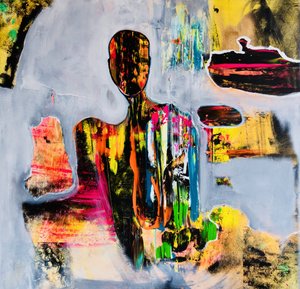 Figure abstraite colorée