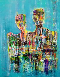 Couple abstrait moderne - Fredrik Olsen