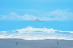 Les vagues sur Blue Beach