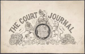 Conception de la page de titre pour The Court Journal, 1830-62