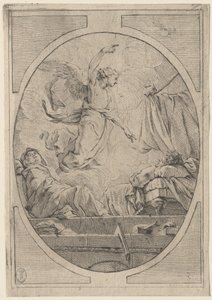 Le rêve de Saint Joseph - French 18th Century after Pierre Hubert Subleyras