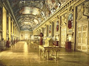 Une galerie au Louvre, Paris