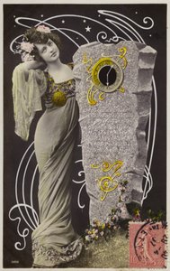 Jeune femme à côté d