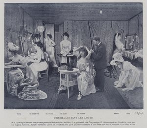 Actrices dans les loges du Théâtre des Variétés, Paris - French Photographer