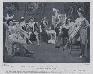 Actrices dans la loge du Théâtre des Variétés, Paris - French Photographer