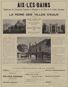 Aix-les-Bains, rendez-vous de l