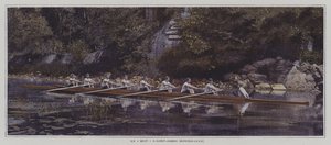 Un huit au Saint James Rowing Club, France