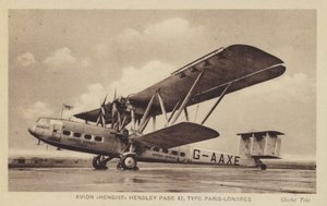 Avion Hengist Hendley Page 42, Type Paris-Londres - French Photographer