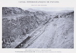 Canal interocéanique de Panama, travaux des écluses