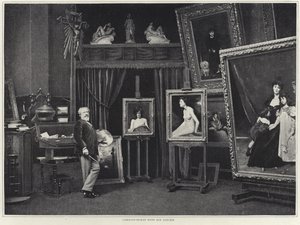 Carolus-Duran dans son atelier