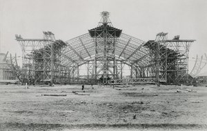 Construction de la Galerie des Machines pour l