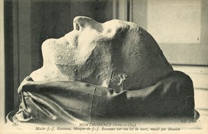 Masque mortuaire de Jean-Jacques Rousseau, moulé par Houdon