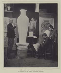 Atelier de décoration à la manufacture de porcelaine de Sèvres, France - French Photographer