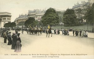 Départ du Président de la France, Hippodrome de Longchamp, Paris - French Photographer