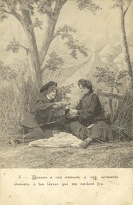 Amantes dans la campagne - French Photographer