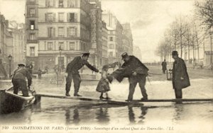 Inondation de Paris, France, janvier 1910 - French Photographer