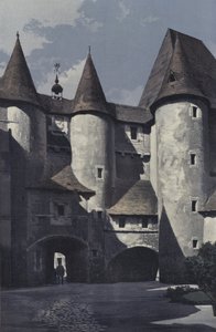 Fougères-sur-Bièvre, Château, Façade sur la cour
