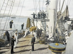 Marine française, fin XIXe siècle : le repas - Bibl. des Arts déco. - French Photographer