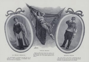 Actrices et chanteuses françaises La Belle Chiquita, Sarah Brown et Jeanne Bloch - French Photographer