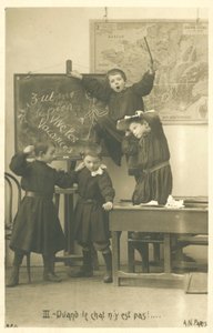 Écoliers français jouant, Vive les vacances