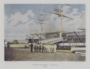 Fusiliers en route pour des exercices à Lorient, France - French Photographer