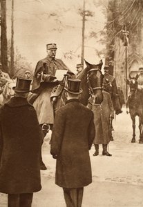 Général Hirschauer, prenant possession du pont de Keht, 30 janvier 1919 - French Photographer