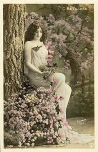 Fille avec des fleurs - French Photographer