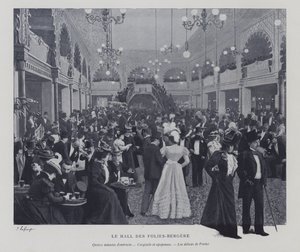 Salle des Folies Bergère, Paris, pendant un entracte