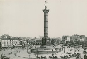La Colonne de Juillet, Place de la Bastille (photogravure) - French Photographer