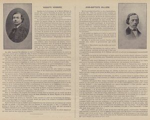 La Commune de Paris, Auguste Vermorel, Jean-Baptiste Millière