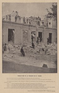 La Commune de Paris, Démolition de la maison de M. Thiers - French Photographer