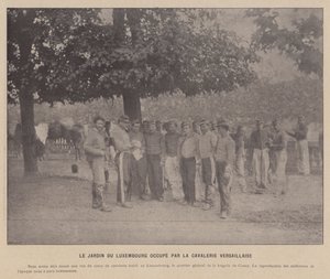 La Commune de Paris, jardin du Luxembourg occupé par la cavalerie versaillaise - French Photographer