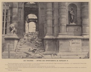 La Commune de Paris, Les Tuileries, entrée des appartements de Napoléon III - French Photographer